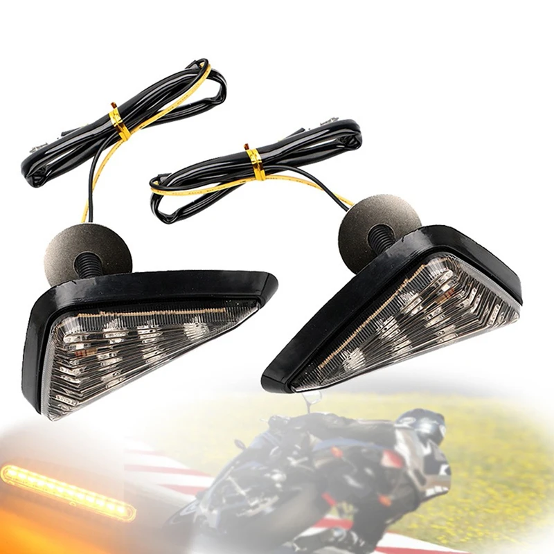 

1 Pair LED Motorcycle Turn Signal light 3000K Indicator Amber Super Bright Blinker Moto Lamp Motorcycle Accessories Universal