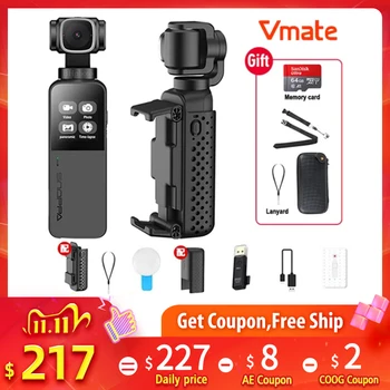 

Snoppa Vmate Palm Sized Video Sports Action Camera 4K 3-Axis Handheld Gimbal Stabilizer PK Gopro Hero 7 Yi 4K DJI Osmo Action
