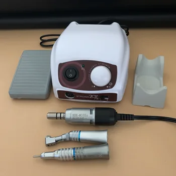 

DENTAL LAB STRONG 207B micromotor polish E-type handpiece with contra angle & straight handpiece + Electric Motor