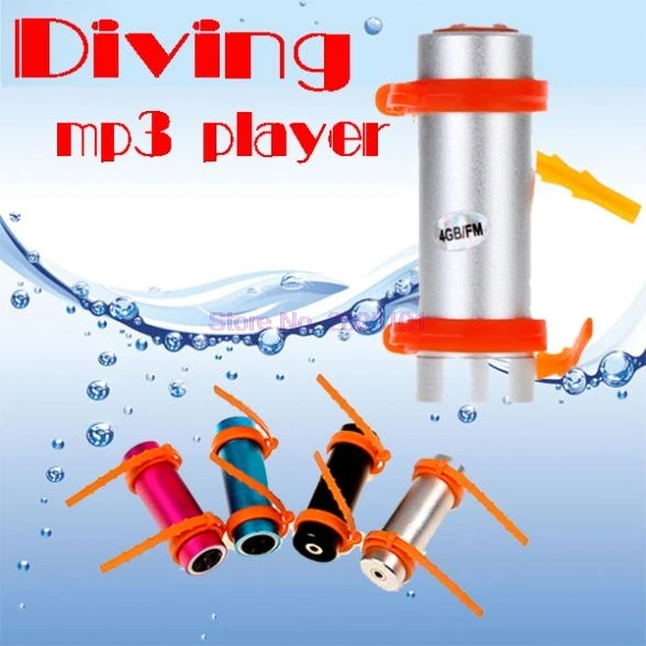 By Dhl Or Ems 100 Pieces 4gb Waterproof Mp3 Player Swimming Diving