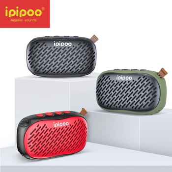 

ipipoo YP6 Mini portable outdoor Wireless speakers Bluetooth EDR + V4.2 TF AUX FM 800MAH Voice calls IPX5 waterproof