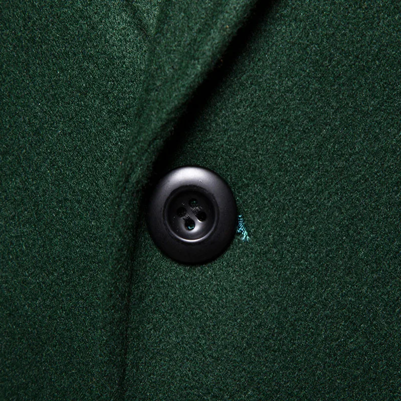 6xl Плюс Размер мужское длинное пальто осень зима Высококачественная шерстяная бушлат Мужская тонкая деловая Повседневная куртка плюс размер M-6XL