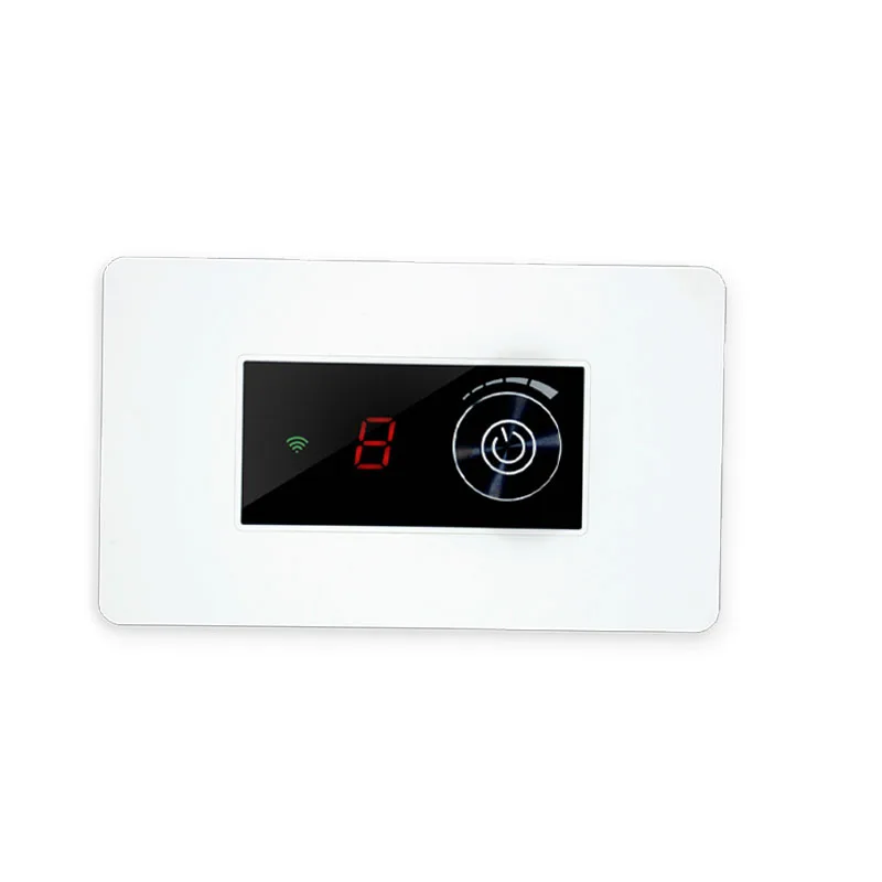 ZigBee Dimmer Light Switch Knob Smart Wall Switch Toughened Glass Panel 118 AU/US Standard Work with Tuya Google Home Alexa
