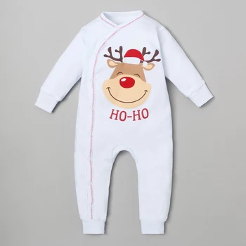 

Overalls Kroshka I "New Year's fawn", white, size 22, height 62-68 4280946