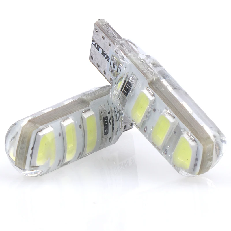 4 шт. T10 192 W5W 6 SMD 5630 Светодиодный силикагелевый водонепроницаемый клиновидный свет