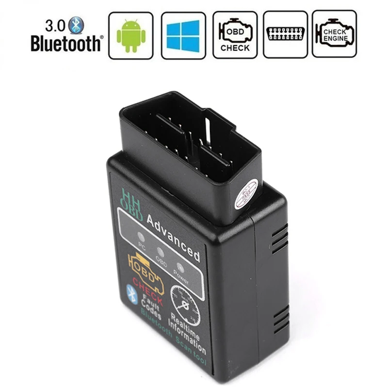 OBD ELM327 CAN BUS проверьте двигатель автомобиля Bluetooth Авто диагностический сканер инструмент OBD2 OBDII Интерфейс адаптер для Android ПК