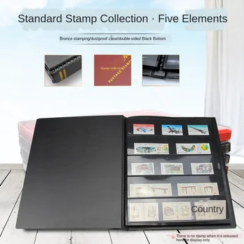 

Mingtai large Mail book (Hot Press/stamp album) black bottom double-sided 5 lines