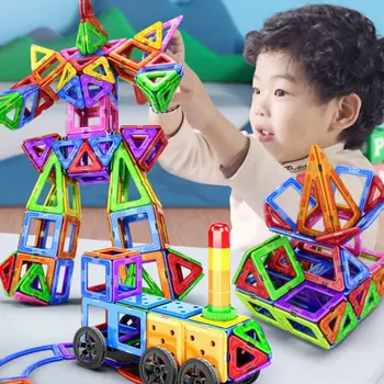 

Magnetic Building Block Set Magnetic Piece Building Block Children Magnet Assembled Educational Toys