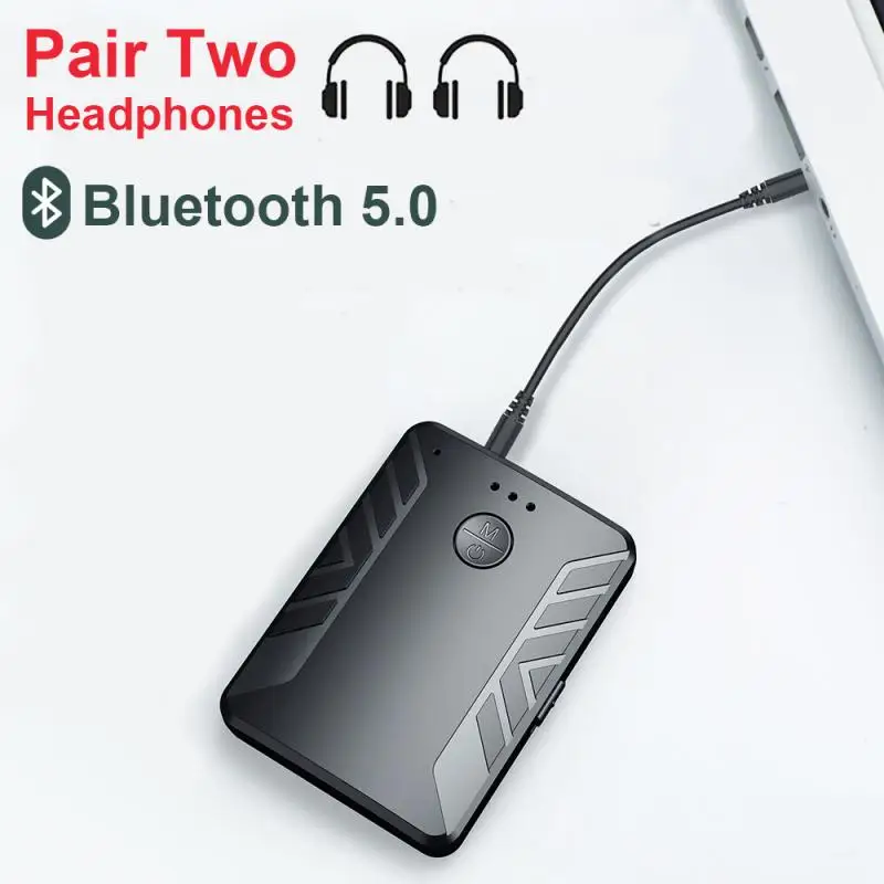 Приемник Bluetooth 5 0 передатчик пара 2 наушников стерео музыка тв пк автомобильное