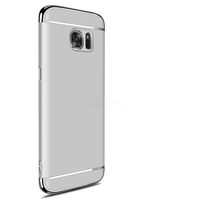 UPaitou для samsung Galaxy J3 появляются J5 J7 в заднюю панель A5 A7 A3 A5 J7 J2 Amp Prime 2 C9Pro G570 J327 крышка 3 в 1 предмет чехол - Цвет: Серебристый