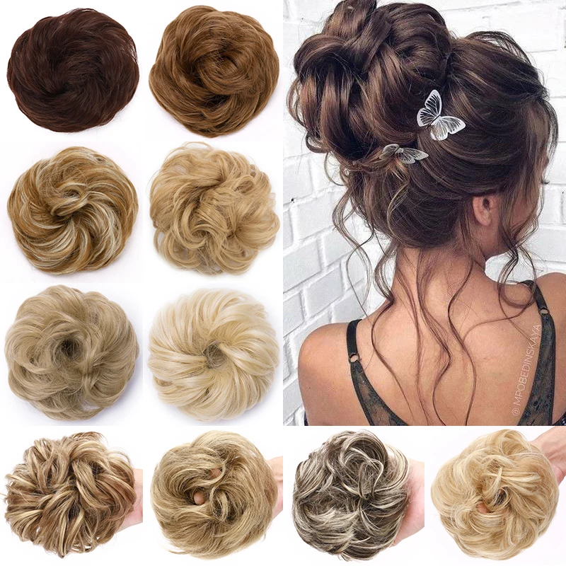 Discount Messy Bun Hair-Bun Scrunchy Piece Fake-Hair Donut-Hairpieces Chignon Updo Extenison Women DdGya0wdp