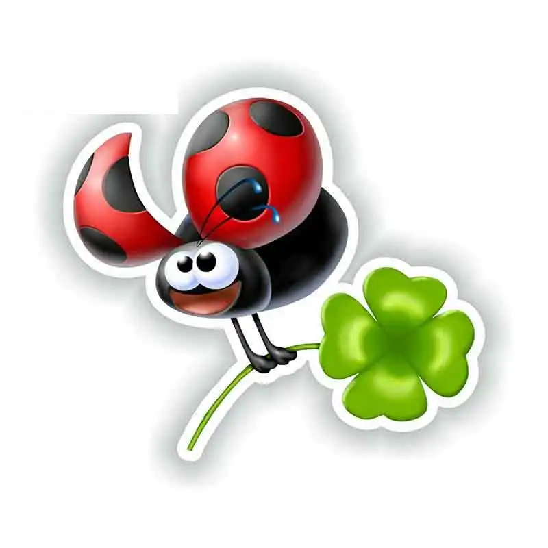 

Cute Sticker for Ladybug Fine Decal Personality Stickers Vintage Drag Racing Decal Sticker Car Styling Body for Car Decor,13cm