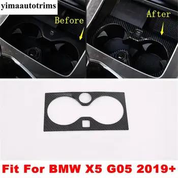 

Carbon Fiber ABS Accessories For BMW X5 G05 2019 2020 Gearbox Shift Stall Water Cup Holder Panel Cover Trim Interior Refit Kit