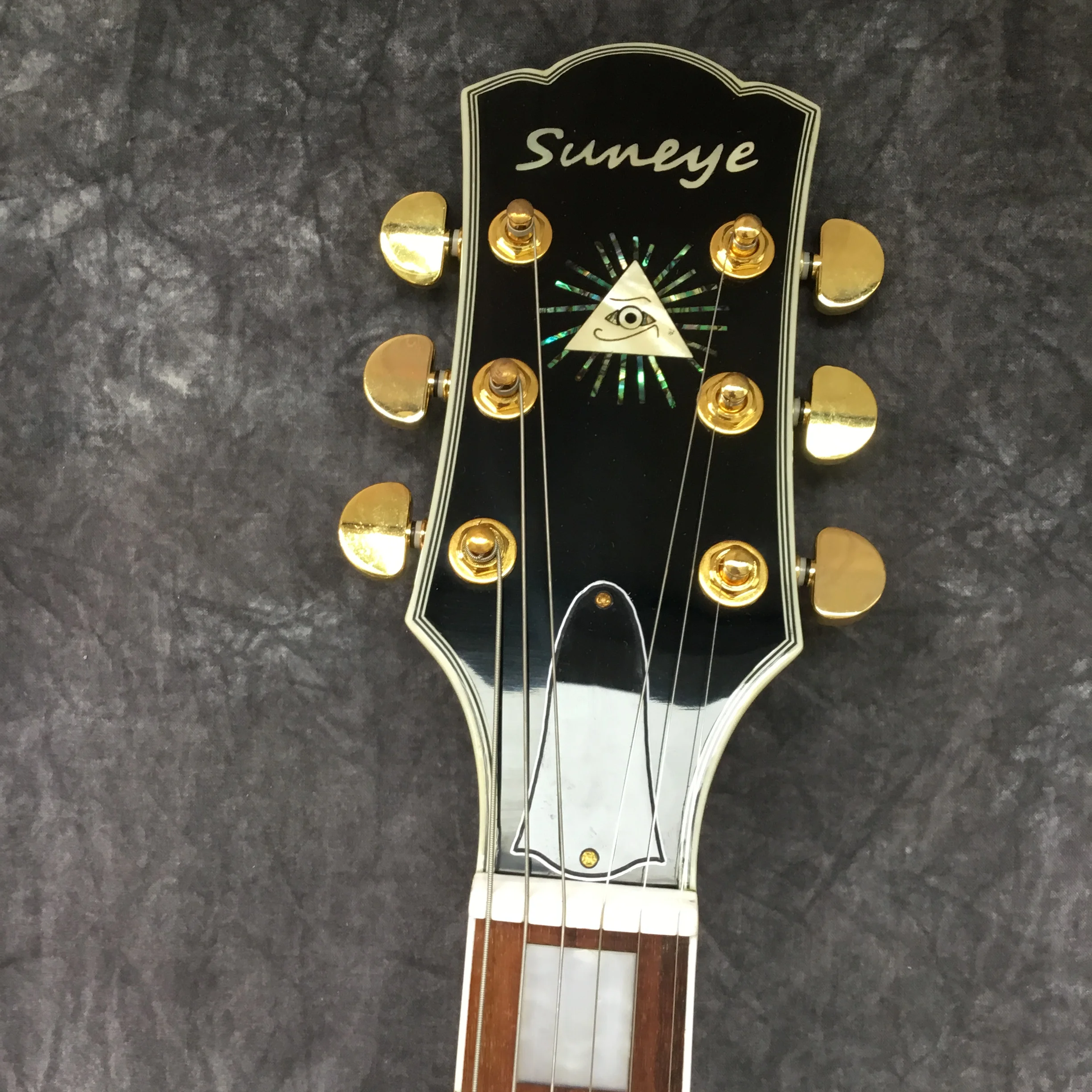 Suneye Electric Guitar Sunburst Retro Electric Guitar Custom Guitar with Gold Hardware Stock