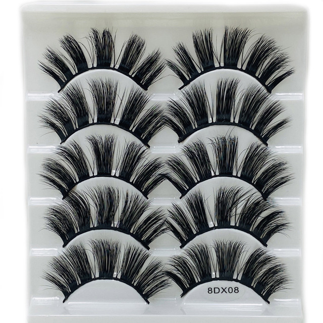 Pairs Thick 8D Faux Mink False Eyelashes Dramatic Wispies Fluffy Natural Long Handmade Eyelash Extension Lashes Makeup Tools