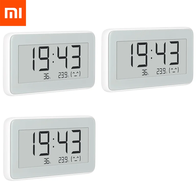 Xiaomi Mijia BT4.0 беспроводные умные электрические цифровые часы для помещений и улицы, гигрометр, термометр, ЖК-измерительные приборы для измерения температуры - Color: 3Pcs