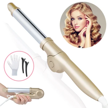 

25mm Electric Roller Curling Wand 30s Fast Heat Hair Foldable Hair Curler Professional Ceramic 360° Rotatable Girl Styling Tools