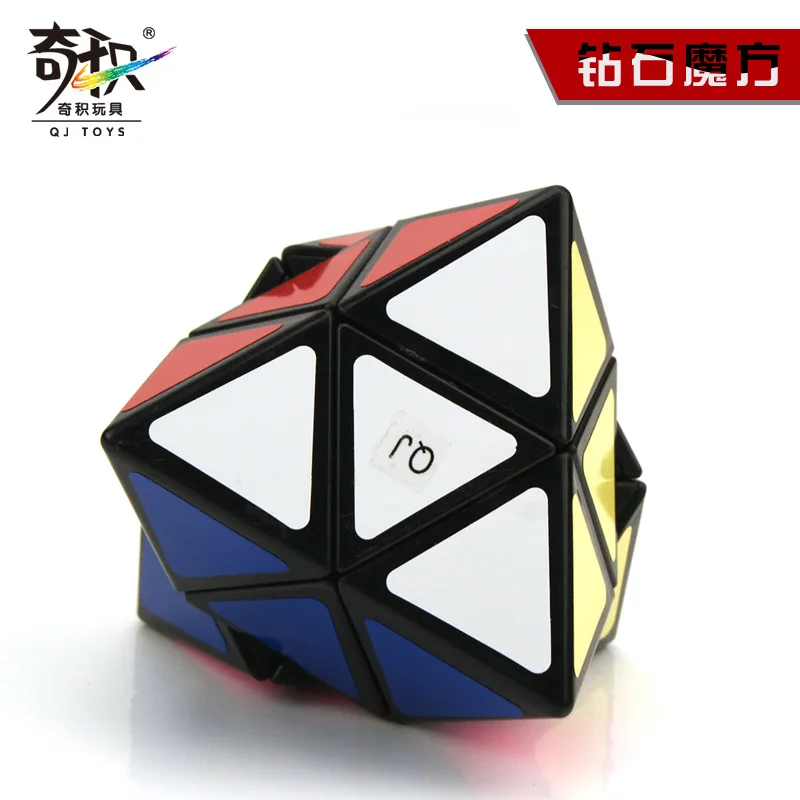 QiJi, Алмазный магический куб, QJ, косой куб, магический Профессиональный Нео скоростной куб, головоломка, антистрессовые игрушки для детей