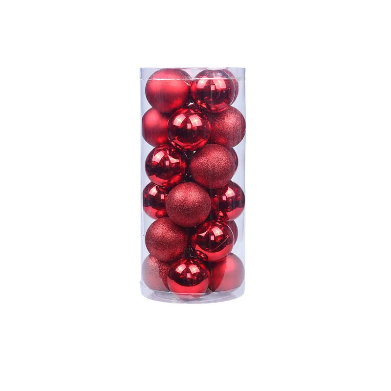 thumbnail image 1 of Adornos navideños de plástico galvanizado de moda clásica de 3 cm, adornos creativos coloridos para árbol de Navidad, 1 of 5