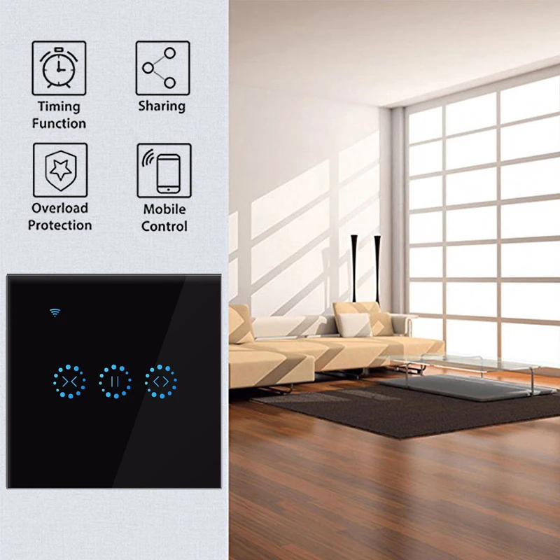 Smart Life WiFi шторный переключатель для жалюзи для рольставни Электрический мотор Tuya/Ewelink Google Home Alexa Голосовое управление Умный дом