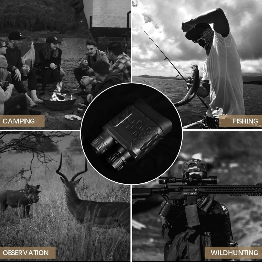 Infared Caça Digital Binóculos de Visão Noturna 2.0 Lcd Dia e Noite-visão Óculos Telescópio para Caça Conjunto de Ferramentas Nv400b 7x31 Telescópio e binóculos 4 visão noturna 2.0 lcd dia e noite-visão
