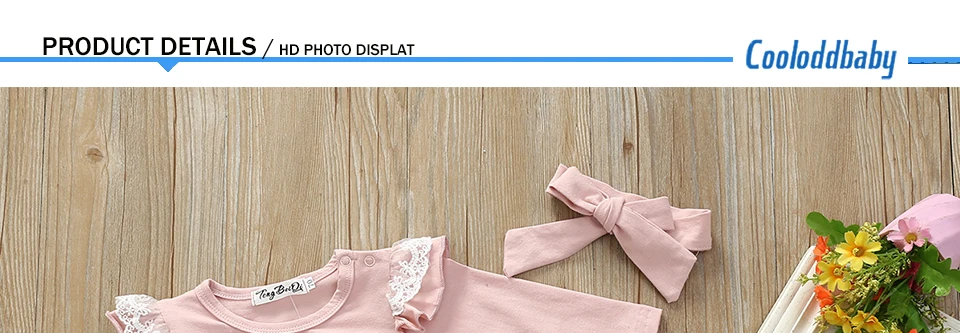 Розовый милый комплект одежды для новорожденных девочек, осенне-зимняя одежда для младенцев хлопковые топы с оборками, штаны повязка на голову, комплект одежды для маленьких девочек