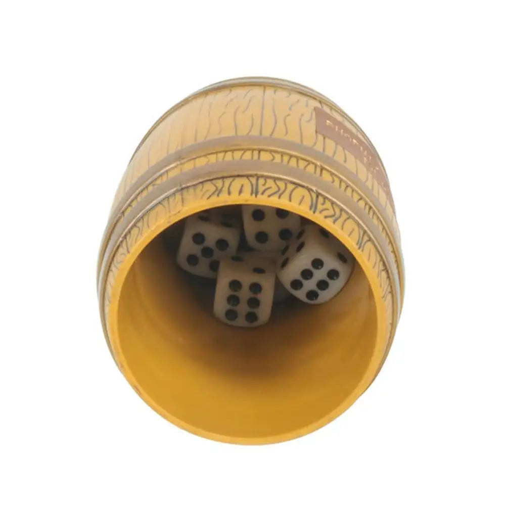 Simulation Barrel Dice Cup Wooden Dice Cup For Yahtzee Games Bar KTV Entertainment Dice Cup Party Supplies