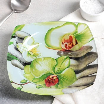 

Soup plate "Green Orchid", 350 ml, d = 20 cm
