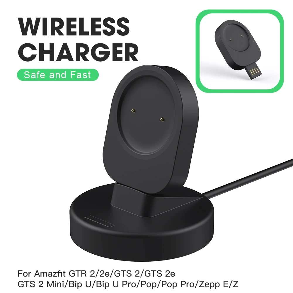 Dock Charger Adapter Wireless Usb Charging Cable Cord For Amazfit Gtr2 Gtr 2e Gts2 Gts2 Mini Gts 2e Zeep E Z Bip U Pro T Rex Pro Smart Accessories Aliexpress