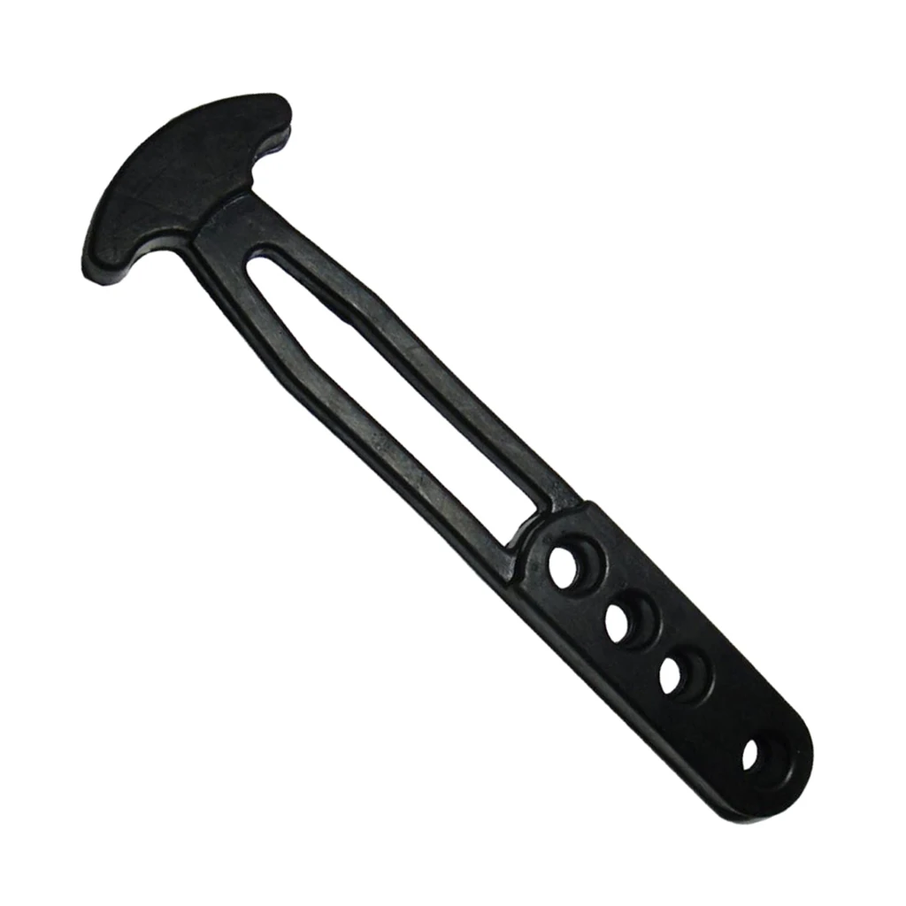 Marine Boat Sport Boarding Ladder Retaining Strap Rubber Latch Band Universal - 4 Holes - Black