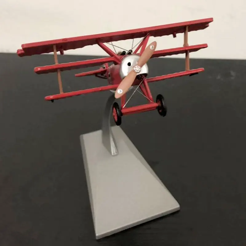 WLTK 1/72 масштаб военная модель игрушки Fokker Dr-I красный Рыцарь истребитель литой металлический самолет модель игрушки для сбора, подарка, украшения