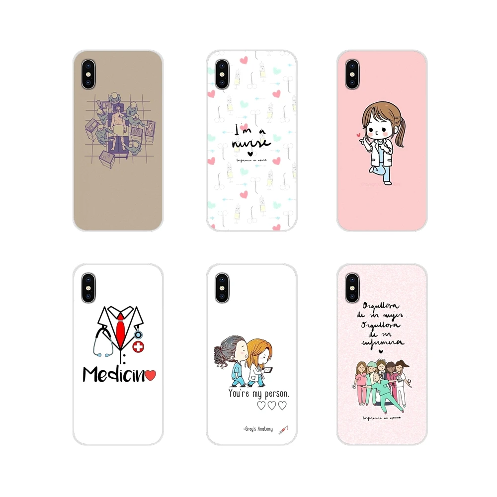 Медсестра медицина аксессуары телефон оболочки чехлы для Apple iPhone X XR XS 11Pro MAX 4S 5S 5C SE