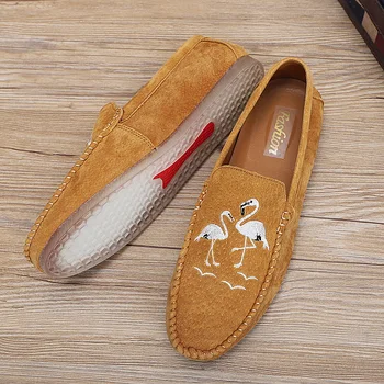 

Plus Size 38-48 Leather Men Casual Shoes Brand Mens Loafers Moccasins Breathable Slip on Driving Shoes Male Black Brown