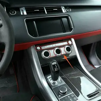 

Central Air Volume Control Silver Button Cover Aluminum Alloy Luxurious Decoration For Land Rover Range Rover Sport 2014-2017
