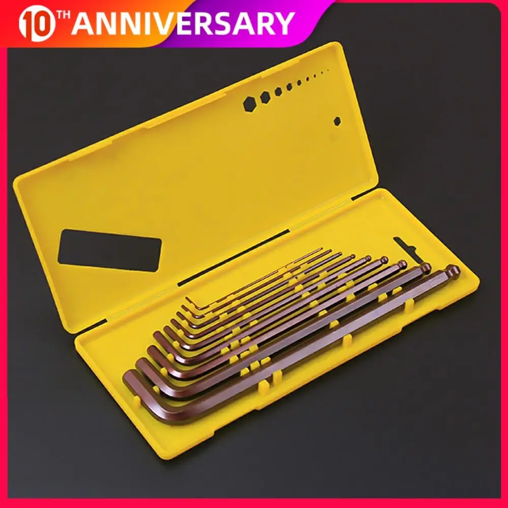 

hexagon wrench set Double end inner S2 Alloy Steel 1.5-10MM 9pcs Spanner Tool