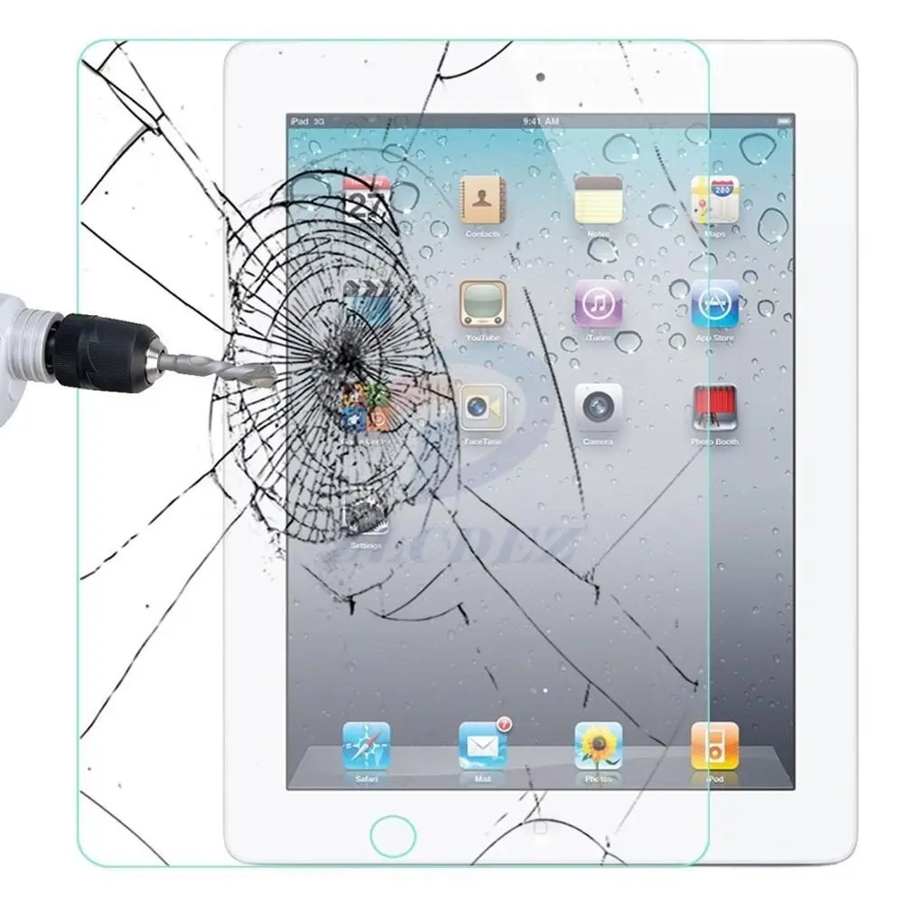 0,3 мм Премиум Закаленное стекло для Apple Ipad 4 3 2 air Pro 1 2 mini 1 2 3 4 защитная пленка для экрана 2.5D 9H закаленное стекло