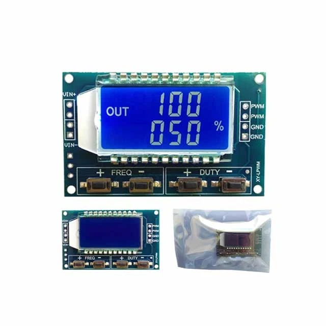 

A19-- Signal Generator PWM Pulse Frequency Duty Cycle Adjustable Module LCD Display 1Hz-150Khz 3.3V-30V PWM Board Module