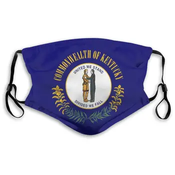 

Kentucky Flag Masks With filter Washable & Reusable Anti Dust Breathable Mask With Adjustable Ear Loops for Men & Women