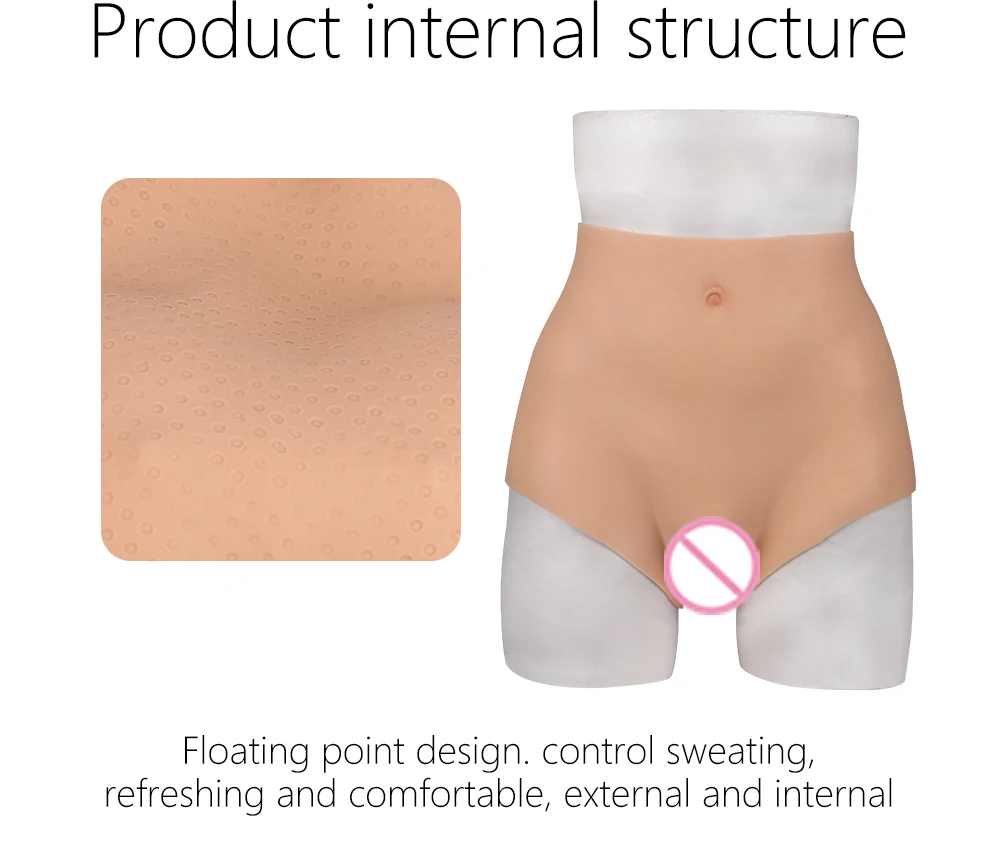 7TH Butt Lift Fake Vagina Underwear Crossdresser Transgender Drag Queen Sissy  Cosplay Male to Female Silicone Realistic Vagina Panties (4)