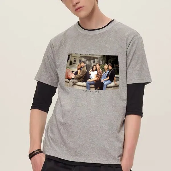 Friends Three Couple T Shirt Games Funny Best Tshirt Fashion Graphic Tumblr | Мужская одежда