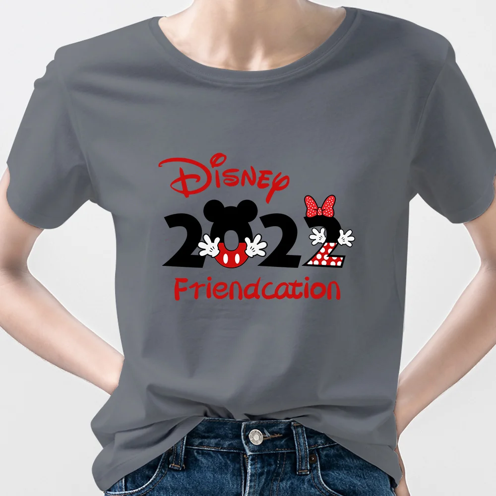 Disney Shirt Women's Clothing Summer 2022 Disneyland Paris Couples Matching Set Family Vacation T-Shirt Mickey Minnie Fashion best t shirts for men