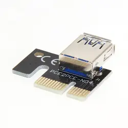 Mini carte graphique usb 3.0, PCI E 1X à 16X, adaptateur d'extension de minage, accessoires de minage 