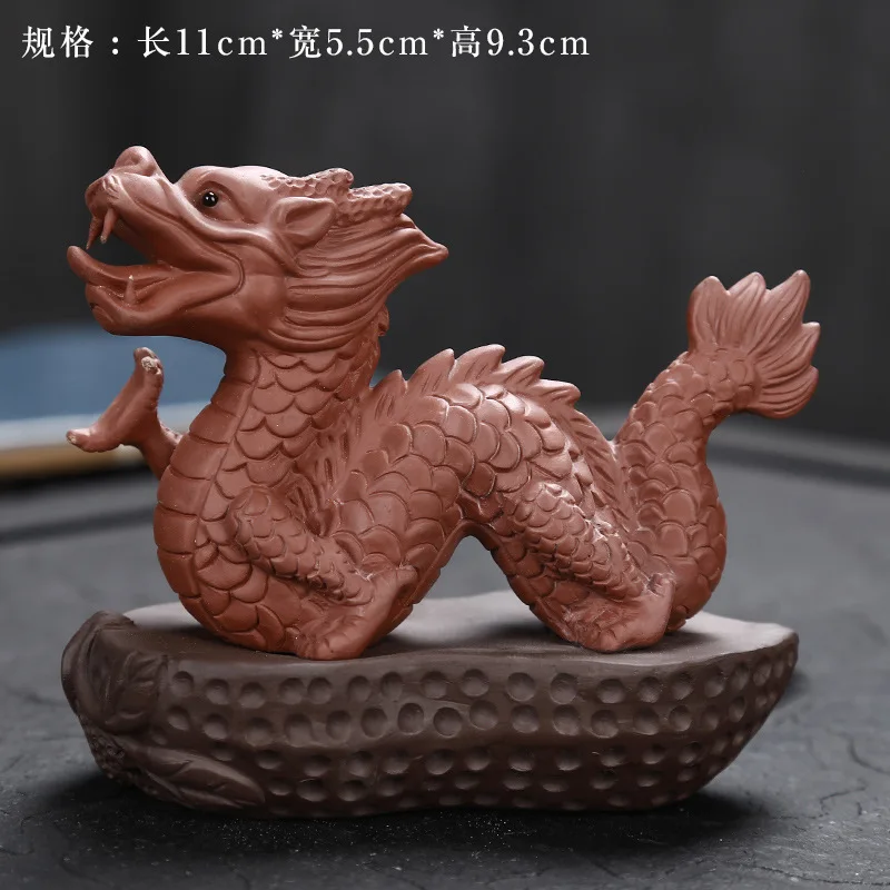 Новый год 1 шт. фиолетовая глина талисман Чай Аксессуары для домашних животных