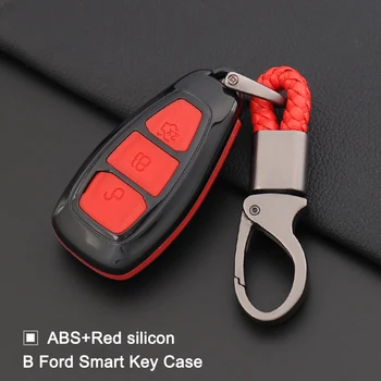 

New 3 Button Silicone+ABS Car key Set case For Ford Focus 3 MK3 Mondeo Fiesta Kuga Escape Ecosport 2013 2014 Smart Car Styling