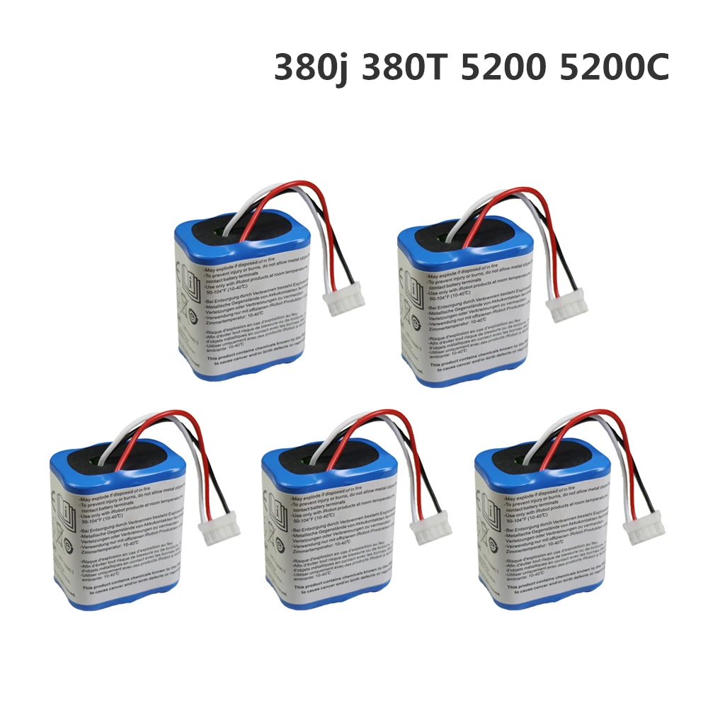 Новинка 7,2 V 2500mAh Сменный аккумулятор для iRobot Roomba Braava 380& 380T 380j/Mint 5200/Mint 5200c Ni-MH аккумулятор 5 шт