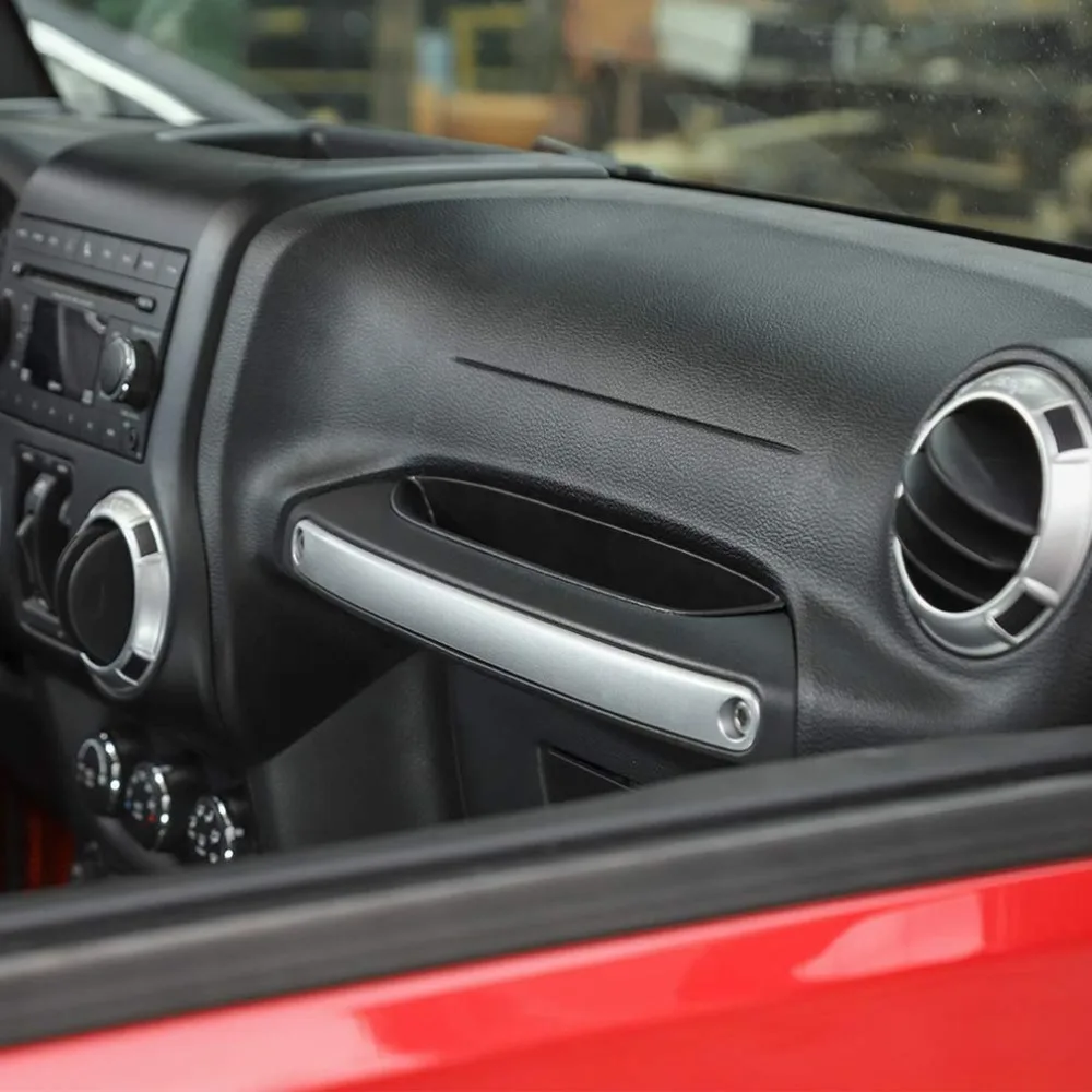 Для Jeep Wrangler Jk Jku 2011- co-pilot коробка для хранения пассажирский лоток для хранения автомобильный телефон коробка для хранения автомобильные принадлежности