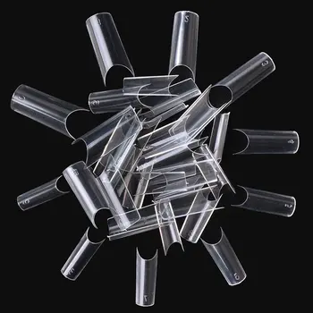 

500PCS/SET Clear Natural French False Acrylic Nail Tips UV Gel Manicure DIY False Fake Nail Art Fingernail Full Nail Tips