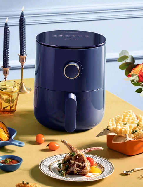 New smart home multi-function convenient single knob operation large capacity fast automatic oil-free air fryer J06