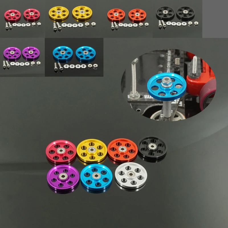 Направляющее колесо из алюминиевого сплава с 6 отверстиями 2 шт. 95238 95213 19 мм для 1/32