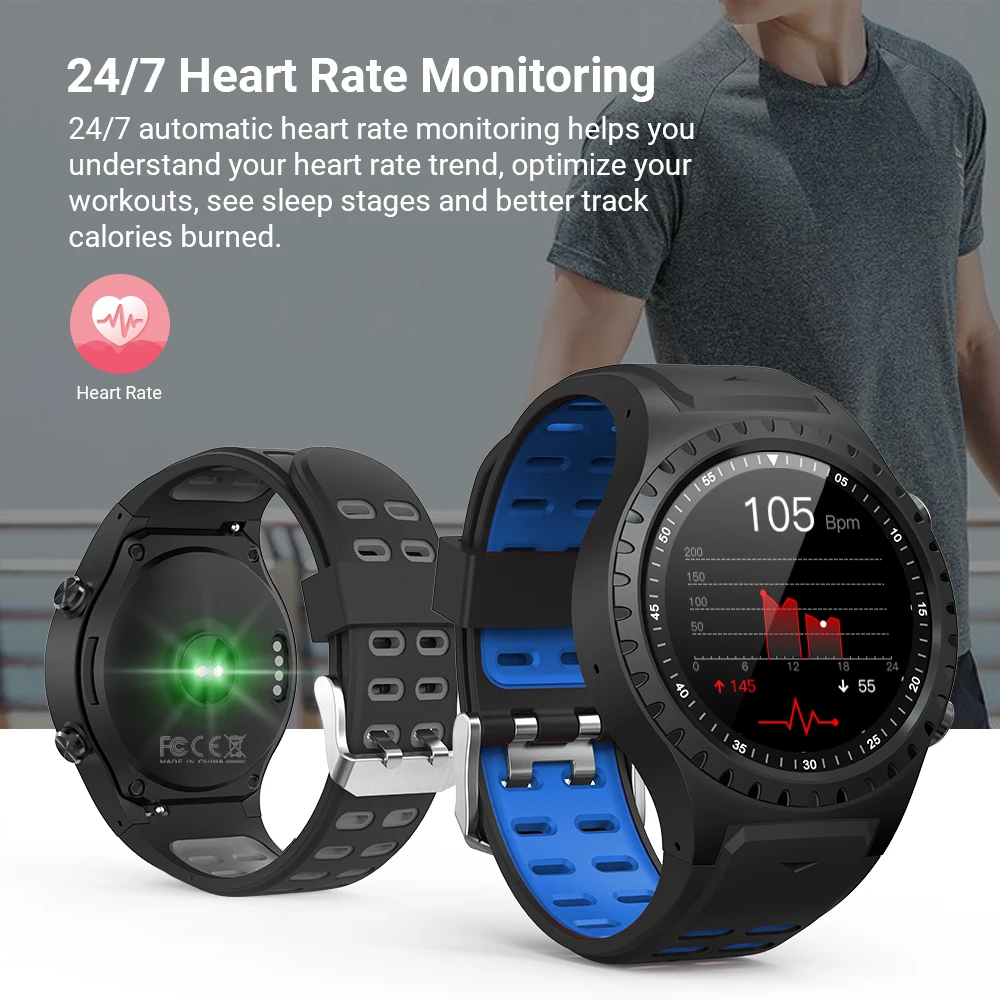 US $36.70 SMAWATCH M1 Smart Watch Smartwatch GPS Men Women Bluetooth Call Fitness Heart Rate Tracker Compass Sport Clock for Android IOS